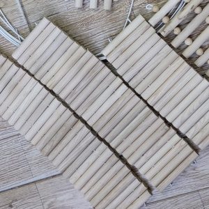 Thang gỗ uốn 10x25cm, 40cm, 50cm leo trèo cho hamster, ốc mượn hồn, hang trú ẩn hình thang