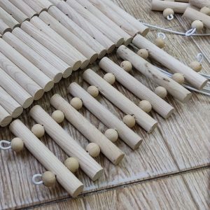 Thang gỗ uốn 10x25cm, 40cm, 50cm leo trèo cho hamster, ốc mượn hồn, hang trú ẩn hình thang