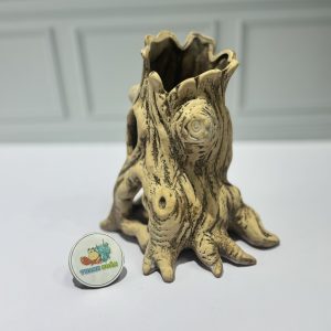 Hang trú ẩn cho ốc mượn hồn, cá  nhỏ màu xám chống thấm nước, chống lật đổ ( không kèm cây )