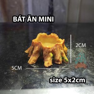 Bát ăn mini hình gốc cây xinh xắn cho thú cưng nhỏ