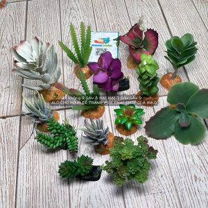 Cây giả trang trí chuồng bò sát chất liệu cao su dẻo