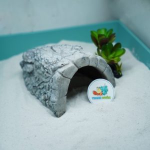 Hang trú ẩn cho ốc mượn hồn, bò sát nhỏ màu xám chống thấm nước, chống lật đổ