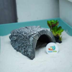 Hang trú ẩn cho ốc mượn hồn, bò sát nhỏ màu xám chống thấm nước, chống lật đổ