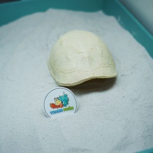 Hang trú ẩn hình mai rùa nhựa đúc màu vàng nhạt cho ốc mượn hồn