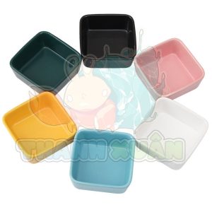 Bát nước chén nước 6 màu chất liệu sứ dành cho ốc mượn hồn
