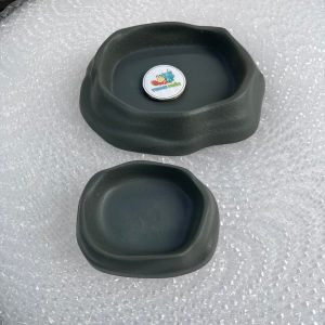 COMBO 2 Bát ăn chén nước màu xám tro có thể kết hợp 2 cái làm bát ăn chống kiến