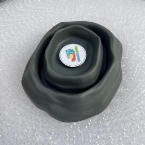 COMBO 2 Bát ăn chén nước màu xám tro có thể kết hợp 2 cái làm bát ăn chống kiến