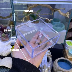 Bát mica đựng nước đựng thức ăn cho ốc mượn hồn và một số bò sát nhỏ kích thước 10x10cm và 20x10cm