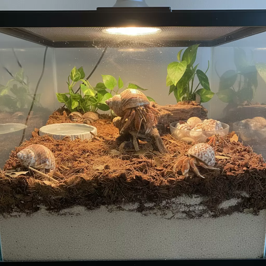 Lớp chất nền đủ sâu là yếu tố quan trọng để ốc mượn hồn lột xác an toàn