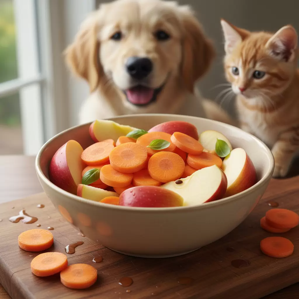 Các loại rau củ quả tươi là nguồn cung cấp vitamin và sắc tố quan trọng cho vỏ ốc