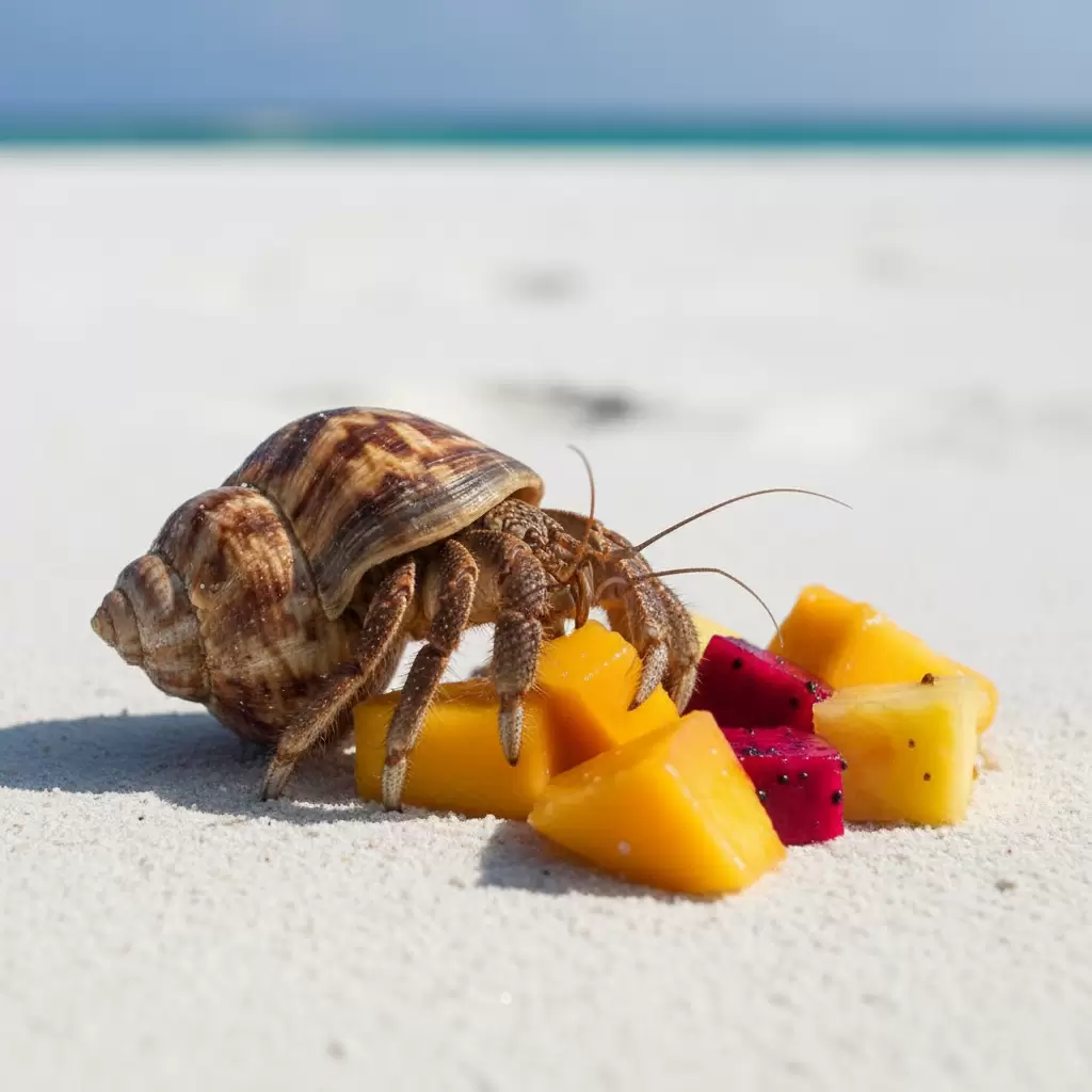 Ốc mượn hồn cần một chế độ ăn uống đa dạng và tự nhiên để phát triển khỏe mạnh