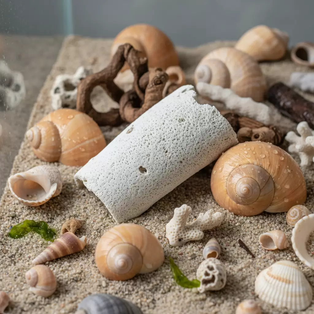 Mai mực là nguồn cung cấp canxi tự nhiên tốt nhất cho quá trình lột xác của ốc