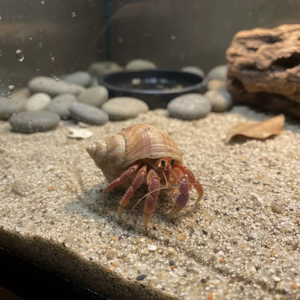 Hoạt động đào bới của ốc mượn hồn có thể gây trầy xước bề mặt nhựa