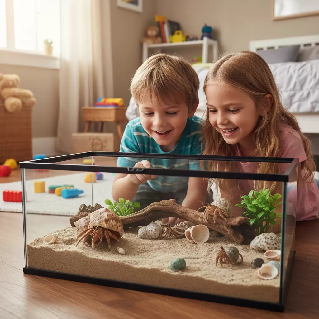 Ốc mượn hồn là thú cưng thú vị giúp trẻ khám phá thế giới tự nhiên