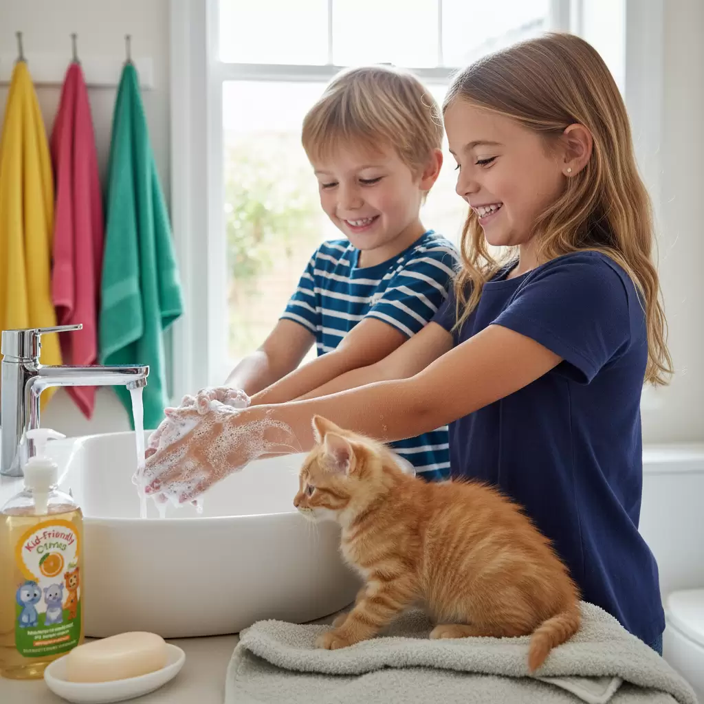 Vệ sinh tay sạch sẽ là bước quan trọng để đảm bảo an toàn khi nuôi ốc mượn hồn