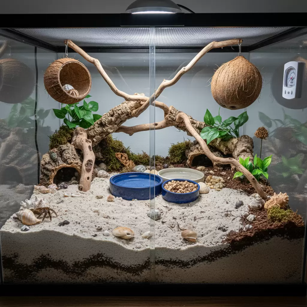 Thiết lập bể nuôi với chất nền đủ độ sâu là yếu tố then chốt giúp ốc mượn hồn phát triển