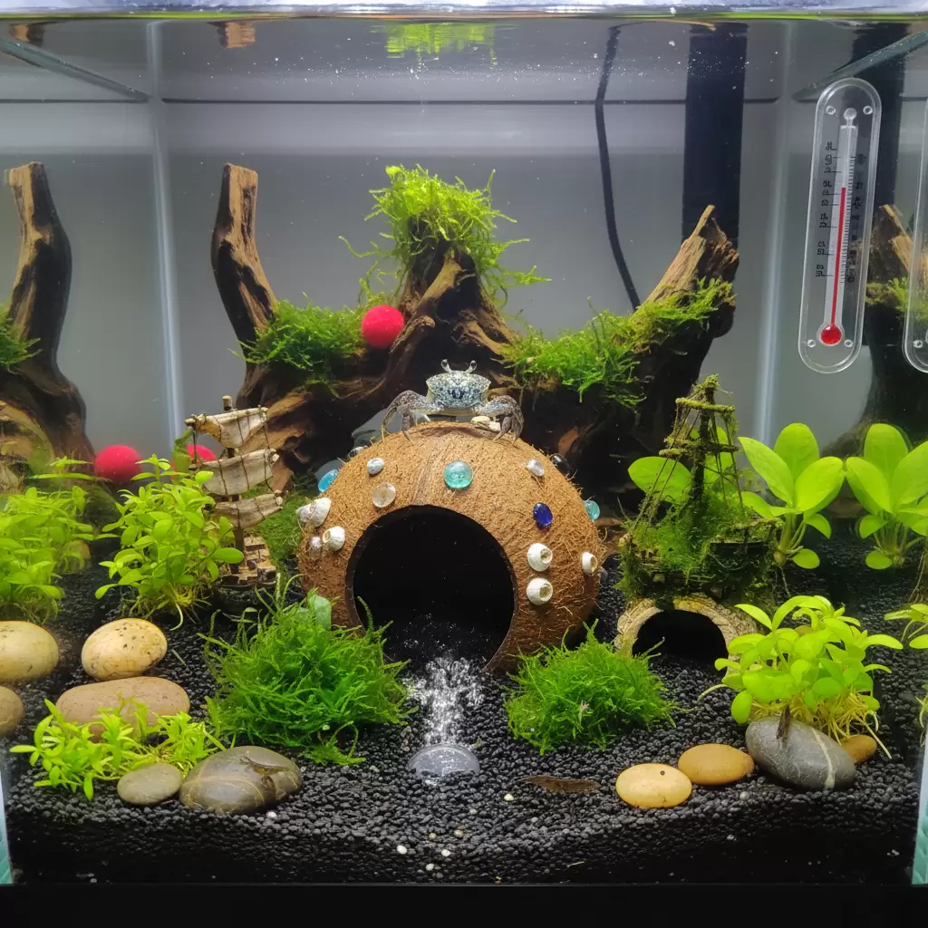 Sự kết hợp đồng bộ giữa các phụ kiện tạo nên môi trường sống lý tưởng cho cua