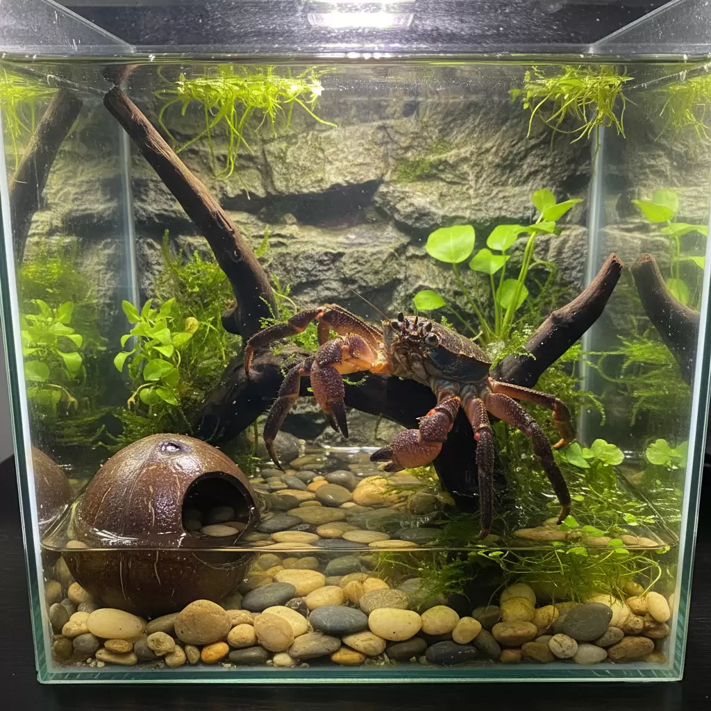 Cua dừa cảnh mini là loài thú cưng độc đáo đang trở thành xu hướng mới