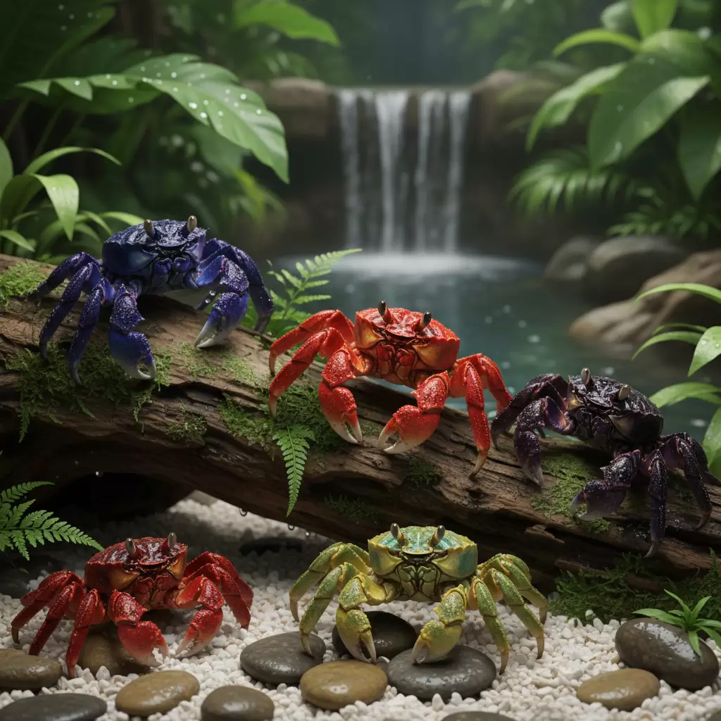 Giá cua dừa cảnh phụ thuộc rất nhiều vào kích thước và độ quý hiếm của màu sắc