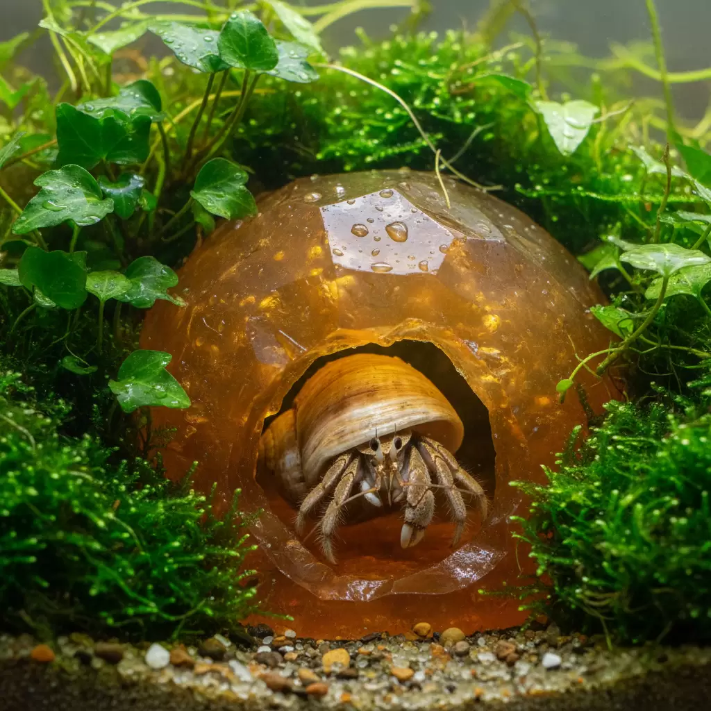 Sử dụng hang trú ẩn kết hợp cây xanh tạo không gian sống lý tưởng cho ốc