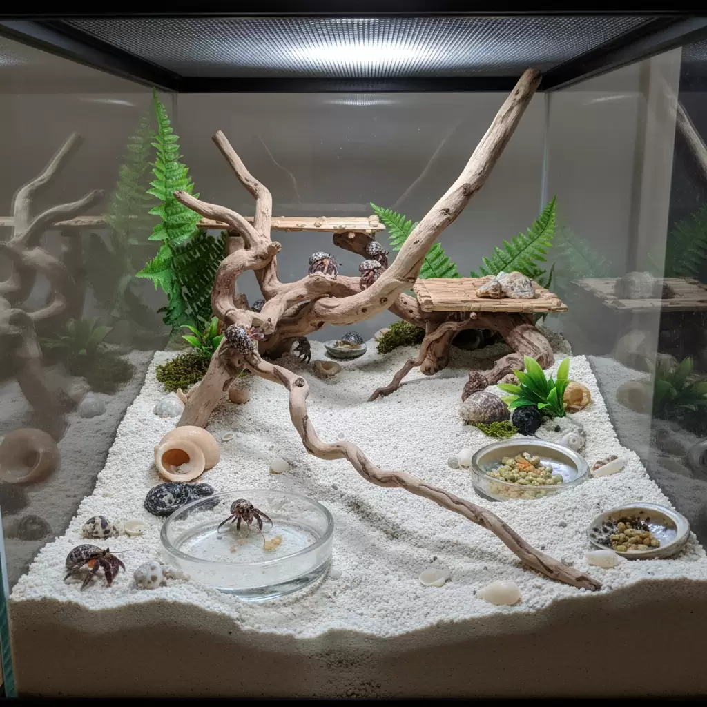 Mẫu thiết kế chuồng ốc mượn hồn ấn tượng với các phụ kiện tự nhiên