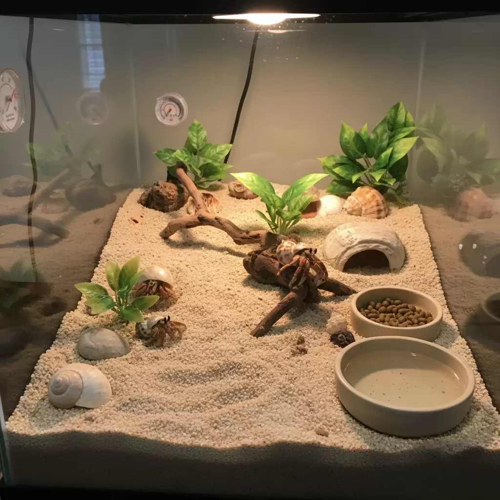 Một bể nuôi ốc mượn hồn tiêu chuẩn giúp trẻ dễ dàng chăm sóc và quan sát