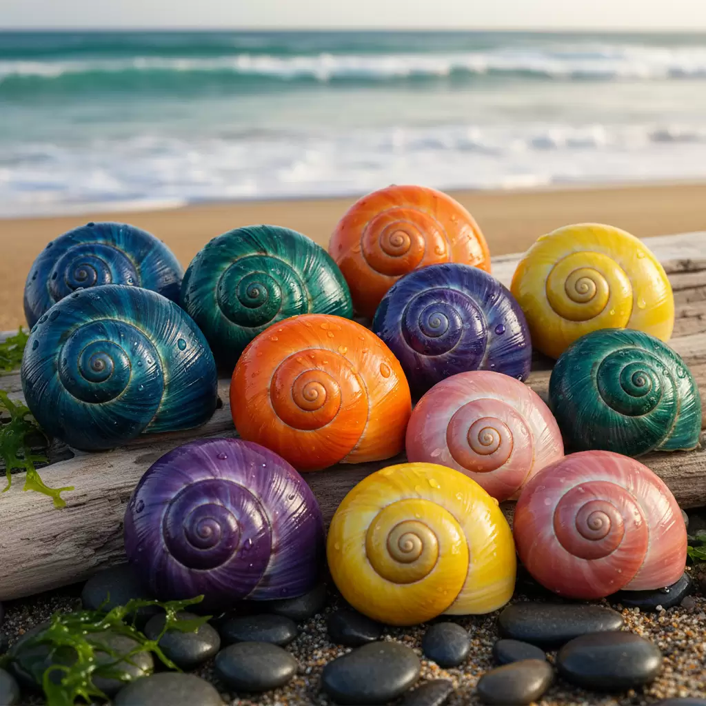 Các loại vỏ ốc Turbo tự nhiên giúp tăng vẻ thẩm mỹ cho bộ sưu tập ốc mượn hồn