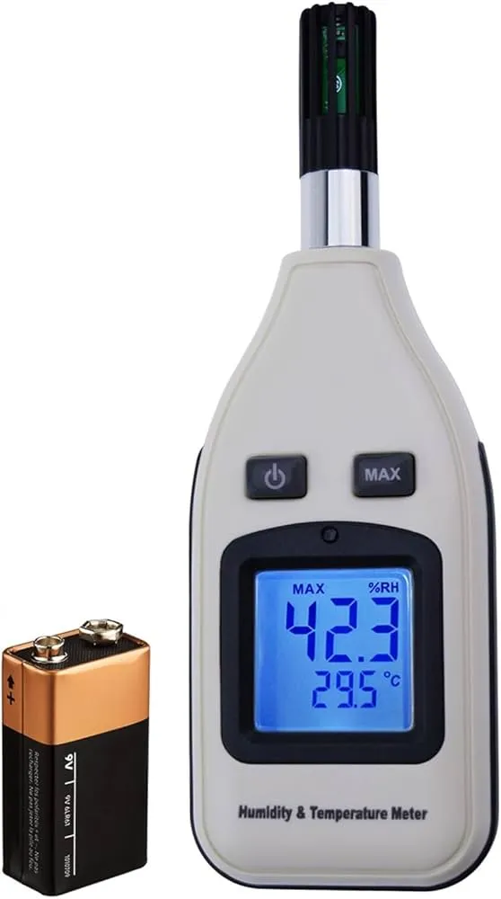 Màn hình hiển thị 30C trên thiết bị Hygrometer Digital là mục tiêu quan trọng nhất