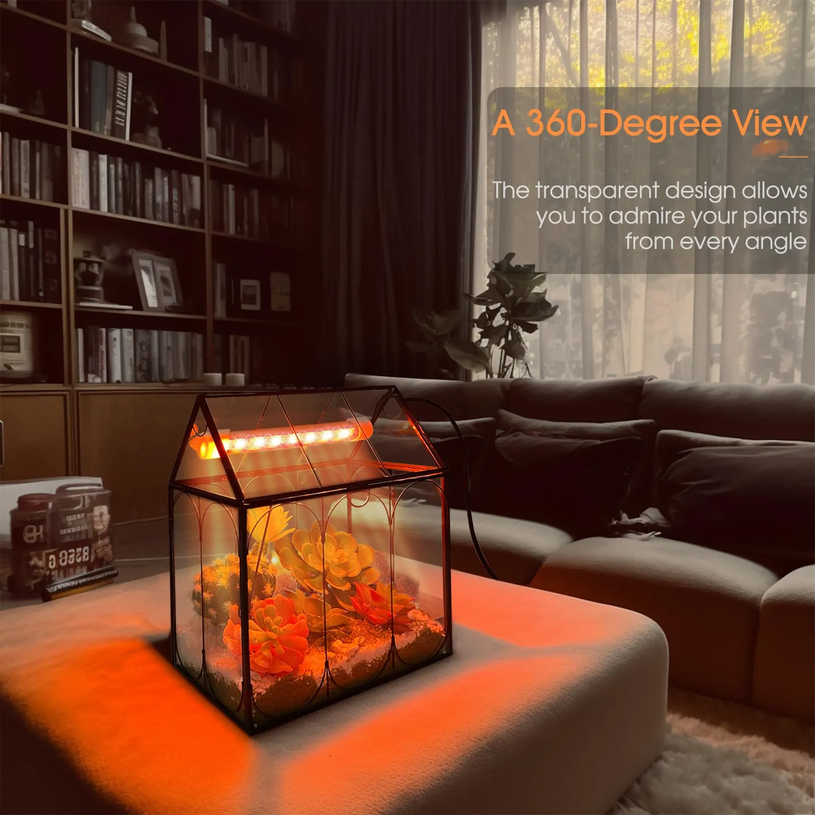 Ánh sáng đèn LED chuyên dụng giúp duy trì sự sống và màu sắc rực rỡ