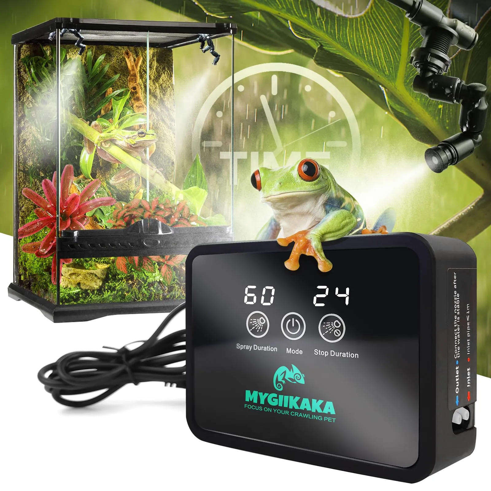Hệ thống thiết bị hỗ trợ duy trì sự sống cho hệ sinh thái Terrarium