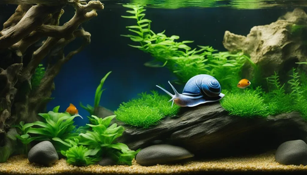 blue-mystery-snail-1024x585-1 Vẻ đẹp huyền bí của Terrarium Rừng Nhiệt Đới Ốc Blue Velvet 50cm trong không gian hiện đại