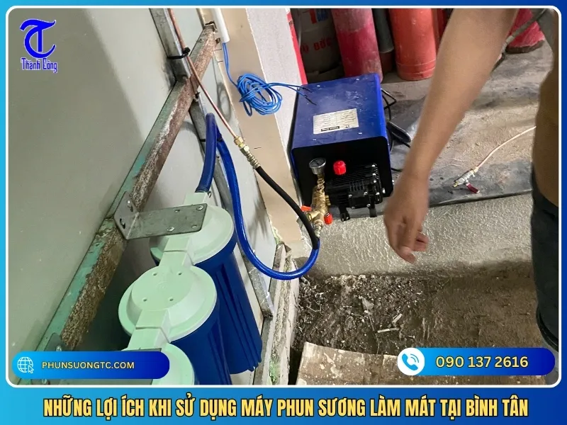 Quy trình lắp đặt hệ thống phun sương cần sự chính xác và tỉ mỉ