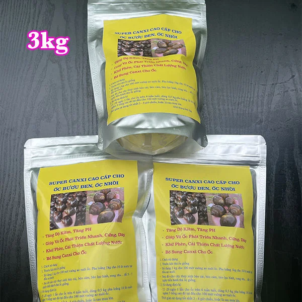 Sản phẩm ốc nhồi sạch được đóng gói chuyên nghiệp giúp nâng cao giá trị thương hiệu